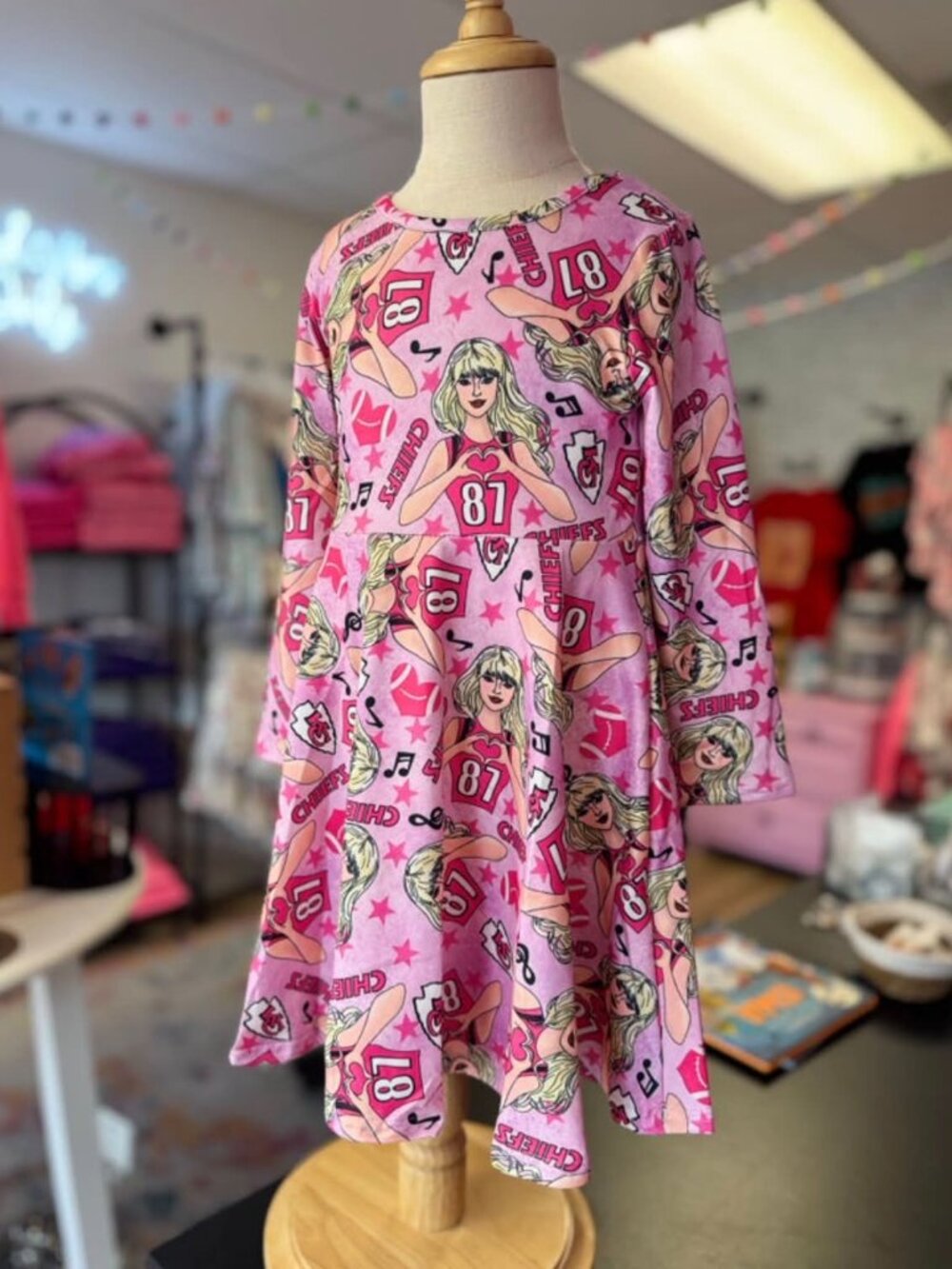Taylor Swift Kansas City Chiefs 87 Dress Girl's Size 2T